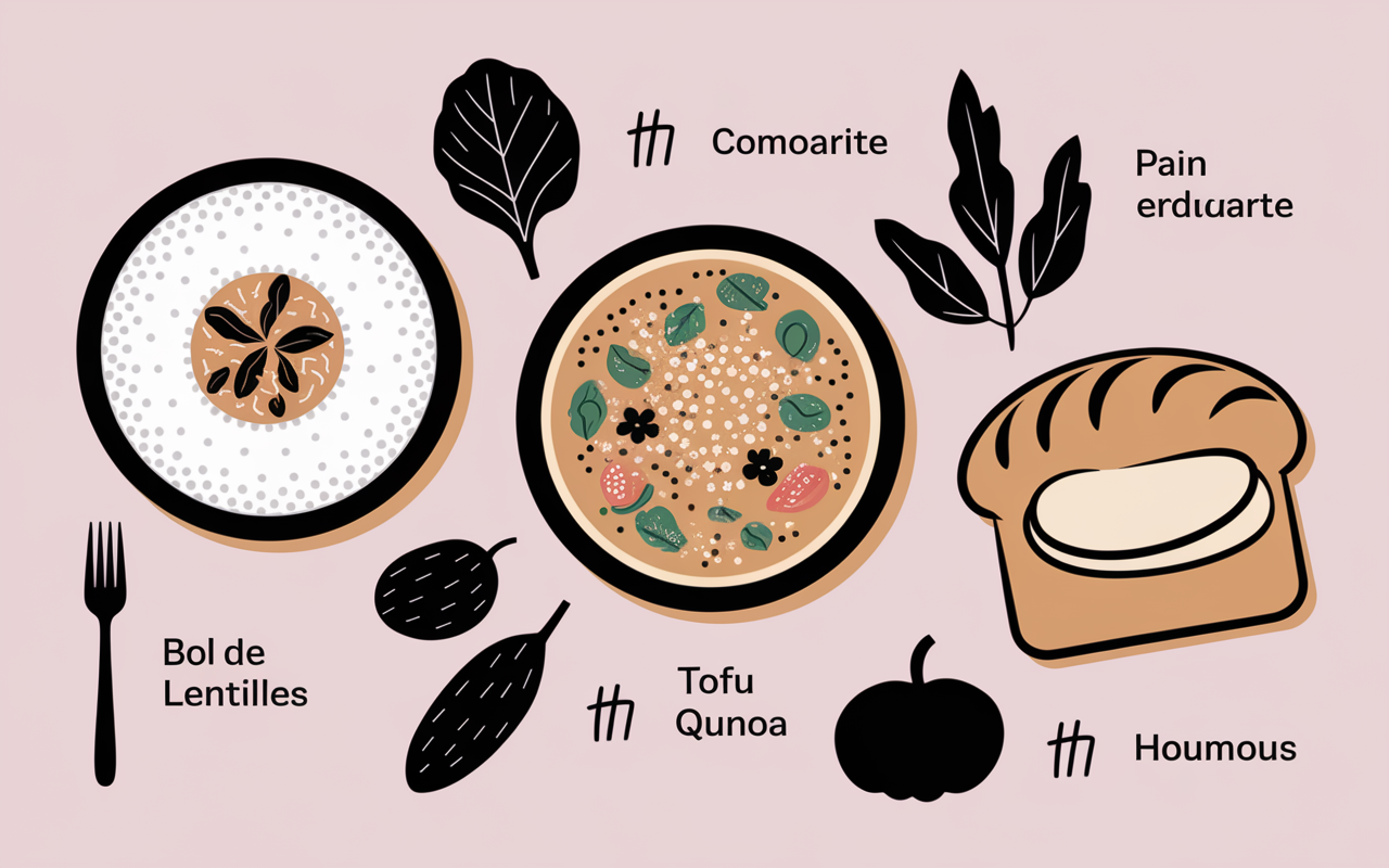 aliments et acides amines options vegetales