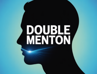 visuel comment perdre du double menton silhouette profil