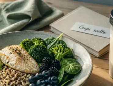 corp svelte : assiette protéines légumes et quinoa, shaker protéines