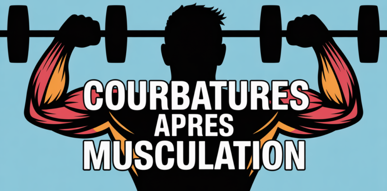 courbatures apres musculation bon signe illustration sportif