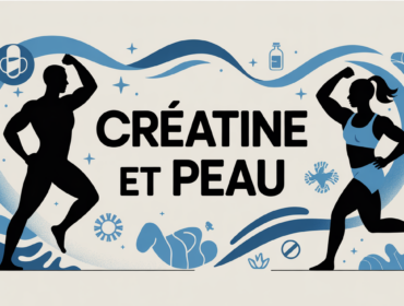 creatine effet sur la peau illustration silhouettes sport