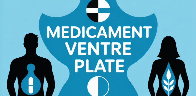 medicament pour perdre du ventre en 1 semaine, homme femme de dos, sante