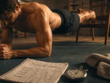Musculation poids du corps programme : gainage planche et pompes sans matériel