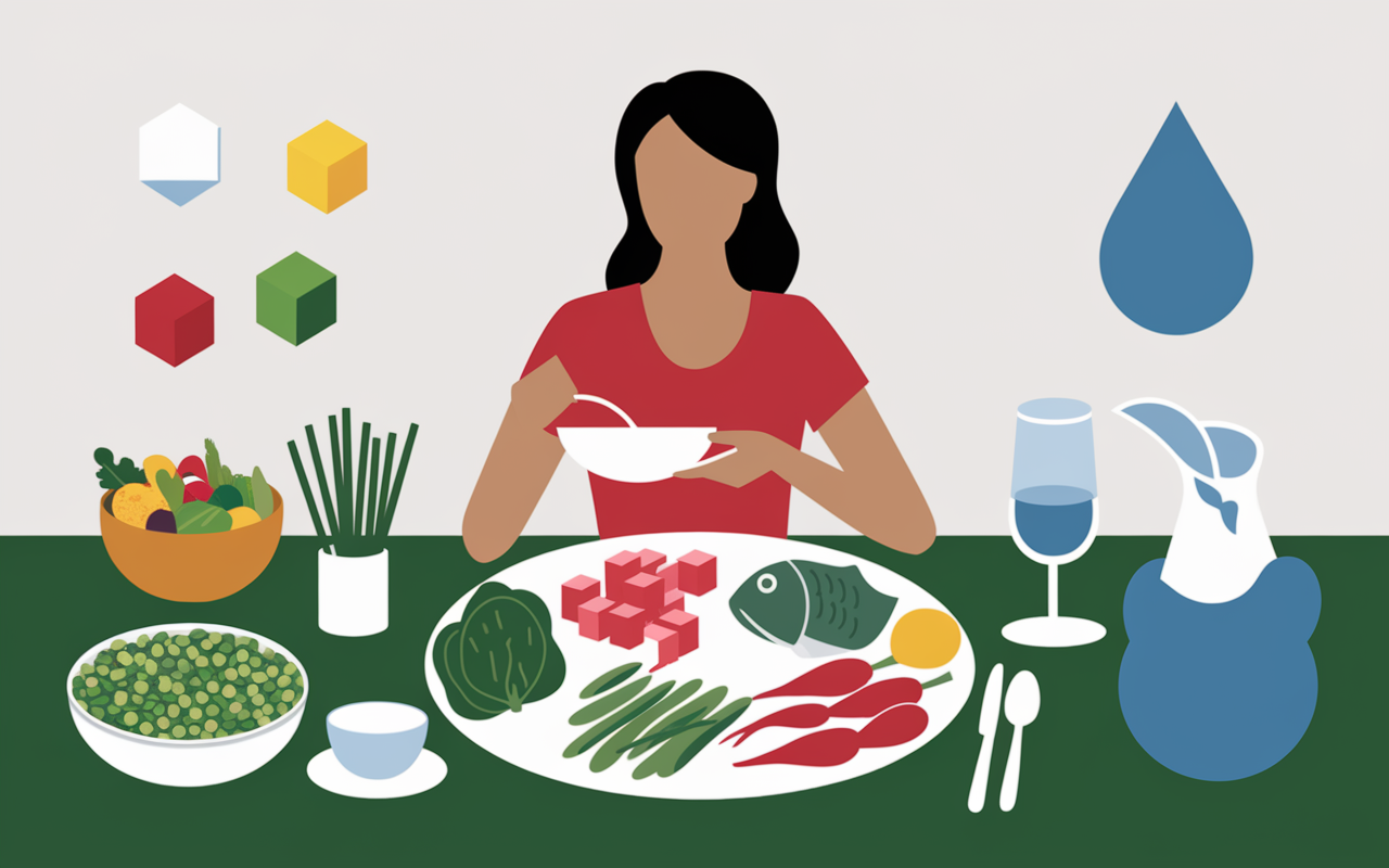 Perdre du ventre femme 50 ans repas sain