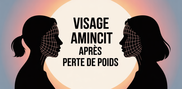 perte de poids avant apres visage, visage aminci miroir