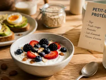 Petit dej proteiné rapide : bol skyr aux baies, 4 recettes express