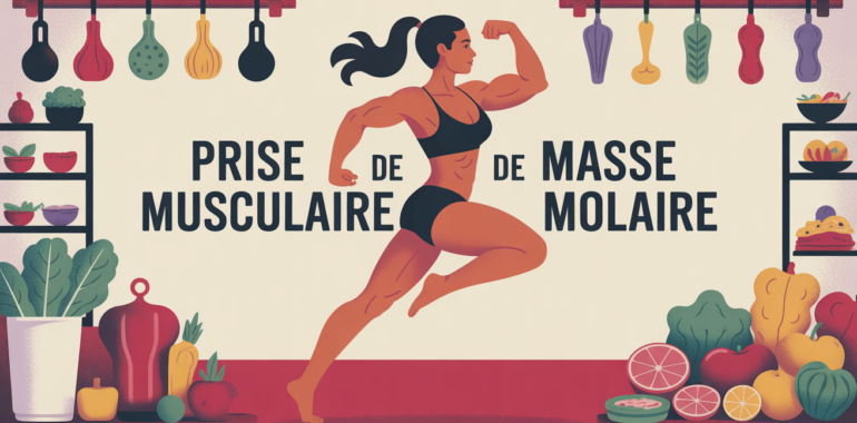 Illustration prise de masse femme salle sport