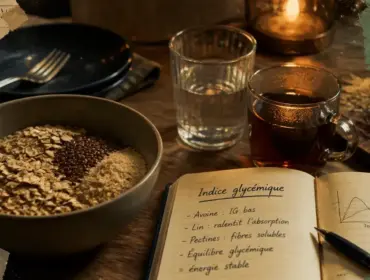 Qu est ce qui fait maigrir du ventre : bol flocons d’avoine et graines de lin, indice glycémique, infusion.
