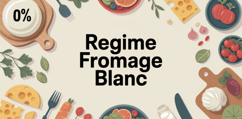 regime au fromage blanc sur table cuisine