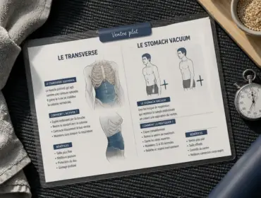 Ventre plat et abdos : schéma du transverse et stomach vacuum