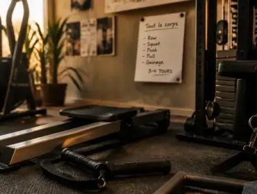 Appareil de sport qui fait travailler tout le corps : rameur, elliptique et homegym