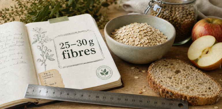 Combien de gramme de fibre par jour : 25–30 g, aliments clés et conseils