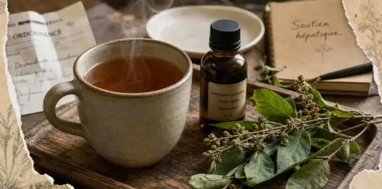 Infusion de desmodium pour soutien du foie et perte de poids