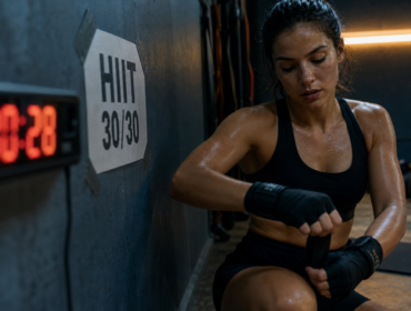 HIIT perte de poids : athlète prépare une séance HIIT 30/30
