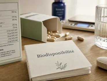 Les meilleurs complements alimentaires : boîte ouverte, gélules et étiquette d’ingrédients, critères de sélection anti-pièges