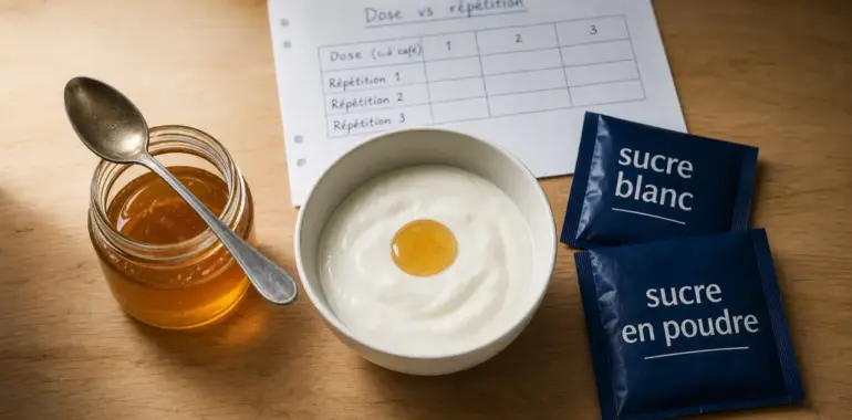 Miel fait grossir ? Calories et comparaison avec sucre blanc