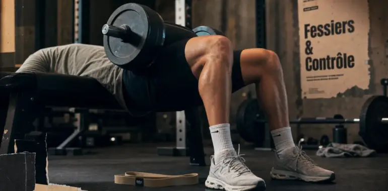 Muscler fessier homme : hip thrust en salle de sport