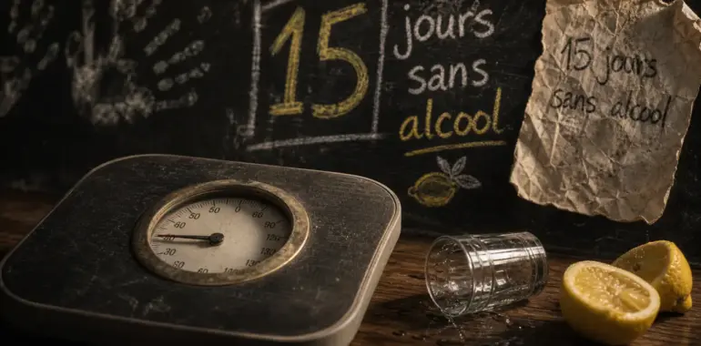 Balance : perte de poids après 15 jours sans alcool