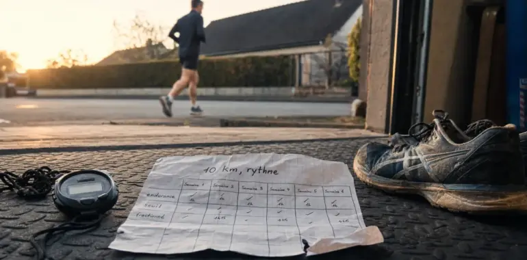 Préparer un 10km : chrono et plan VMA, allure et endurance sur tapis de course