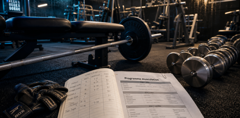 Programme musculation : 4 séances selon votre niveau