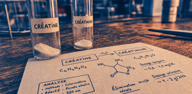 Qu est ce que la creatine : créatine et créatinine en laboratoire