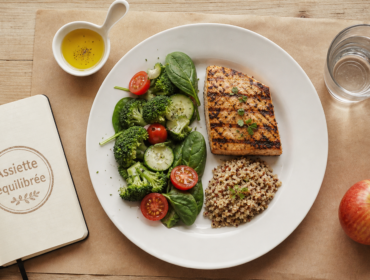 Quoi manger en regime : assiette équilibrée protéines fibres