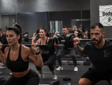 BodyPump avant apres : squats en salle de sport