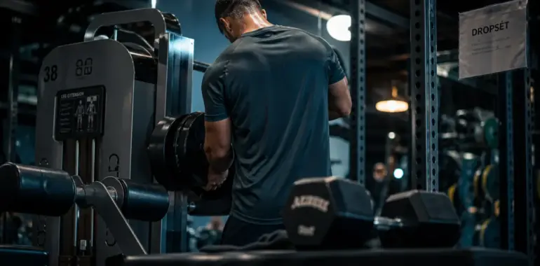 Dropset musculation : réduire 10 à 30% de charge pour prolonger l’effort