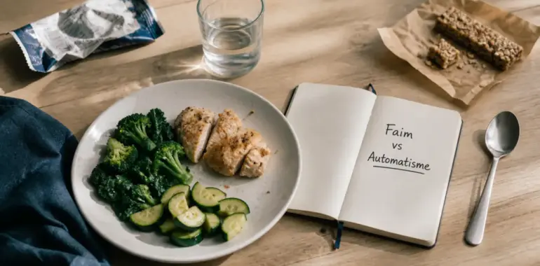 Perdre 5 kg en arrêtant le grignotage : 200 kcal/jour, faim vs automatisme