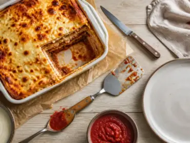Plat préparer la veille : lasagnes bolognaises à réchauffer facilement