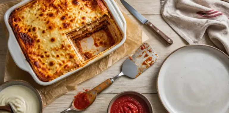 Plat préparer la veille : lasagnes bolognaises à réchauffer facilement