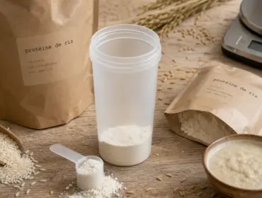 Shaker de riz protéine : texture à surveiller, 30 g
