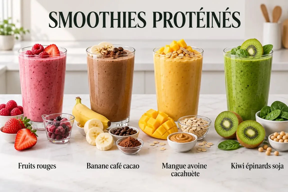 Smoothie protéine sport : quatre recettes adaptées à la récupération, à l'énergie et à la prise de masse