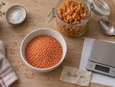Lentille corail protéine, cuisson réussie : 23 g de protéines à sec