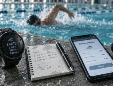 Natation calories : montre et calcul de calories en 30 minutes