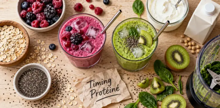 Smoothie proteine sport 30 g : récupérer, tenir ou prendre de la masse