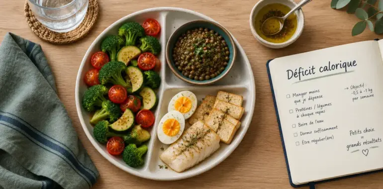 Aliments qui font maigrir : assiette volume, fibres et protéines