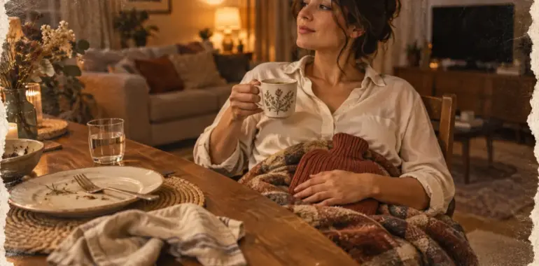 Comment digérer rapidement après avoir trop manger : bouillotte tiède et tisane pour soulager le reflux