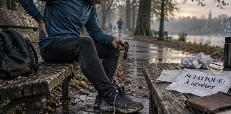 Courir avec une sciatique : arrêt si signes neurologiques