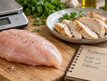 Filet de poulet protéines, moins de lipides